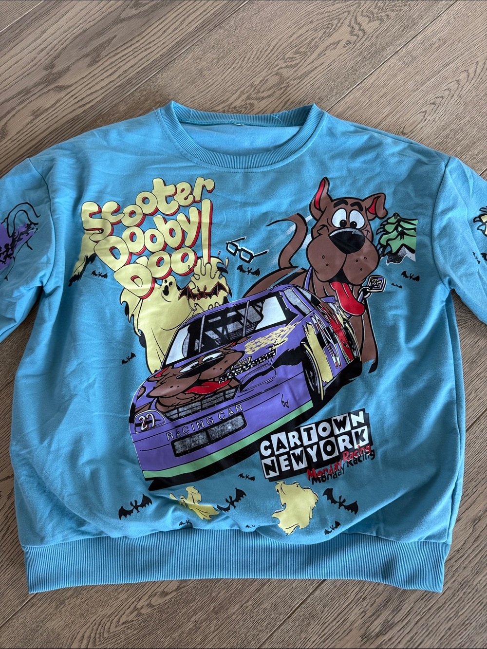 Scooby-Doo Blue Graphic Crewneck Sweatshirt - Cartoon Network